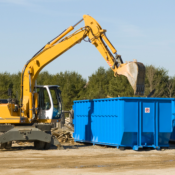 what size residential dumpster rentals are available in New Harmony